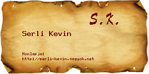 Serli Kevin névjegykártya